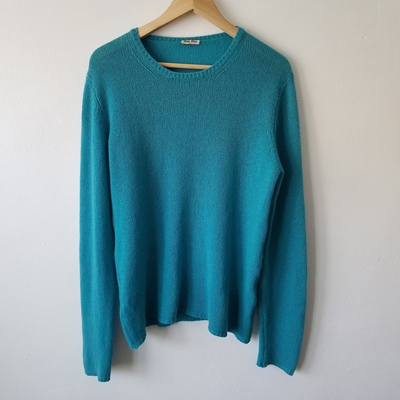 Miu Miu Sweaters - Miu Miu Cashmere Longsleeve Crew-Neck Sweater L